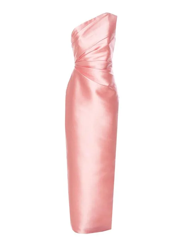 Solace London Maxi Robe - Couleur Chair - Femme | OS37025SOFTPINK