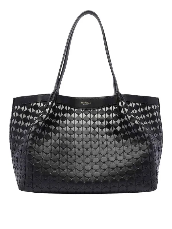 Serapian Sac Cabas - Noir - Noir - Femme | SRMOSWLL684532G007