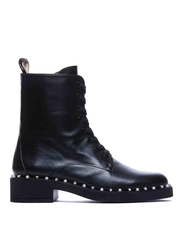 Stuart Weitzman Bottines - Noir | SK037REVERIELACEUPBOOTIESMOBLK