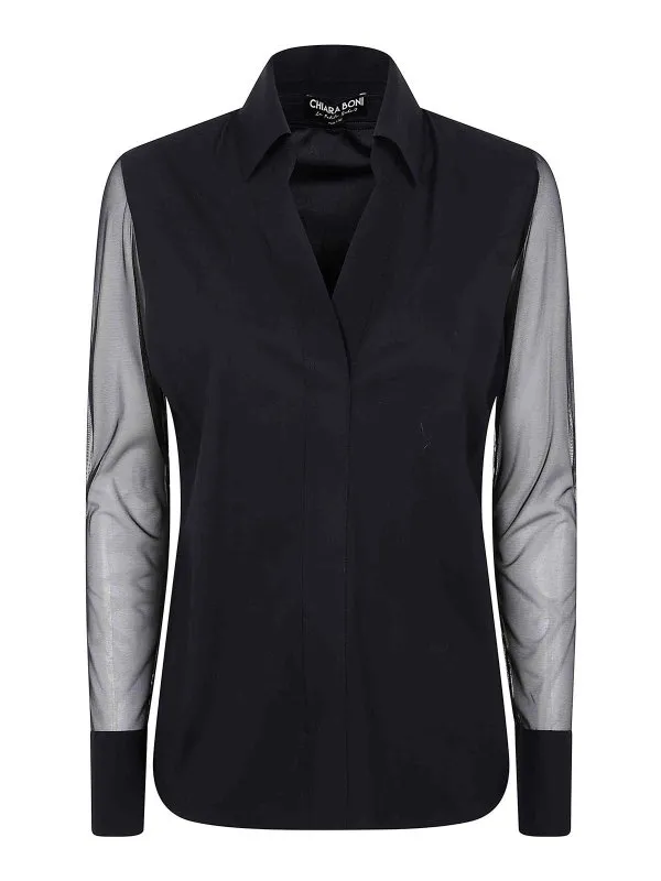 Chiara Boni La Petite Robe Chemise - Noir - Noir | KAIILLUSION37