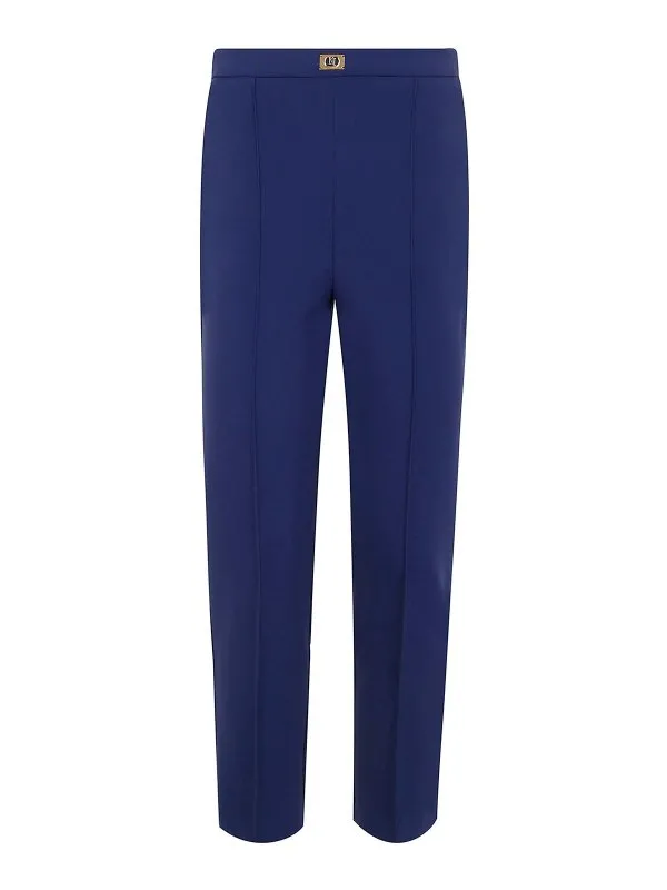 Elisabetta Franchi Pantalons Décontractés - Bleu | PA07651E2DC8