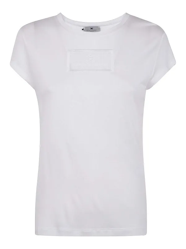 Elisabetta Franchi T-Shirt - Blanc - Blanc - Femme | MA00451E2270