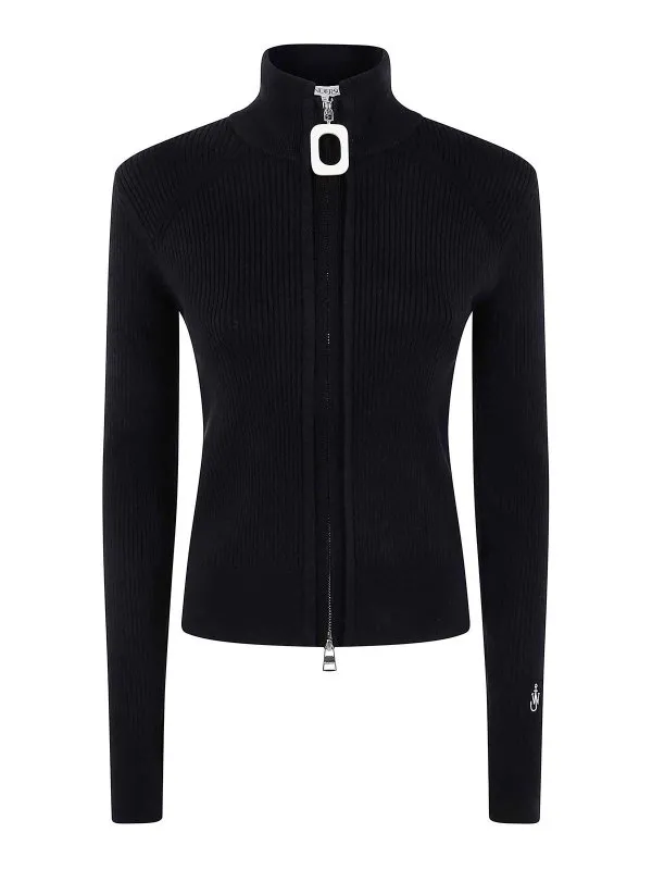 J.W. Anderson Cardigan - Noir - Noir - Femme | KW1353YN0398999