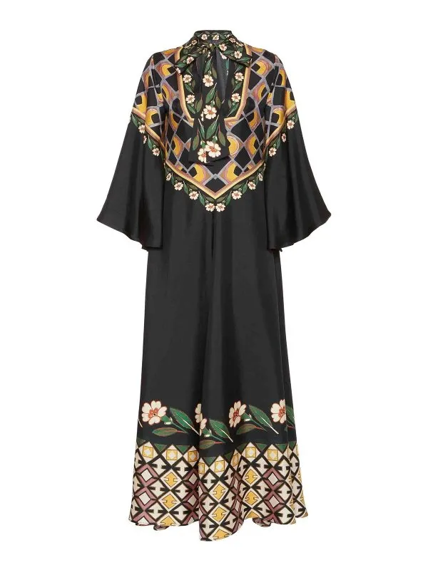 La DoubleJ Robe Au Genou - Noir - Noir | DRE0232SIL001DAZ01BL01