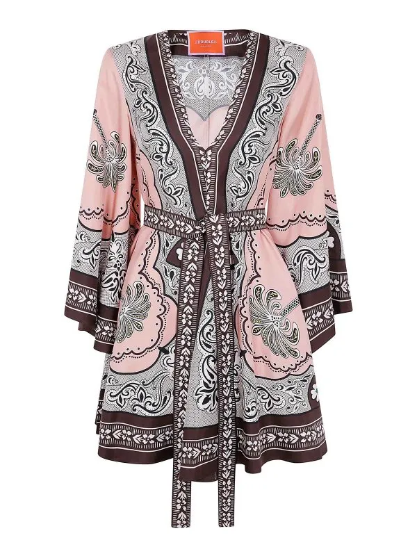 La DoubleJ Robe Courte - Rose - Rose | DRE0575SIL006AGE01PI01