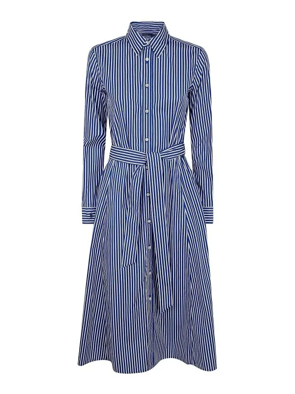 Polo Ralph Lauren Maxi Robe - Bleu - Bleu - Femme | 211891430001