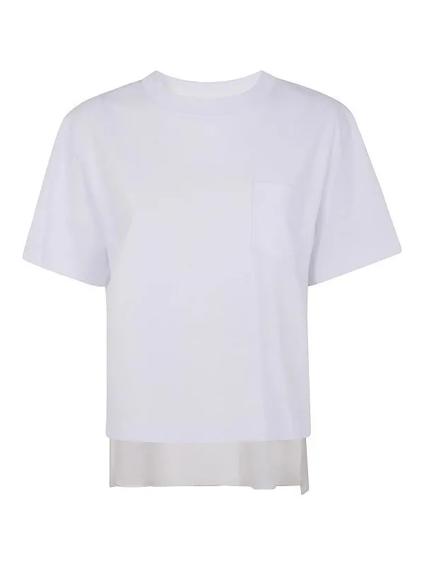 Sacai T-Shirt - Blanc - Blanc - Femme | 2507690101 | thebs.com