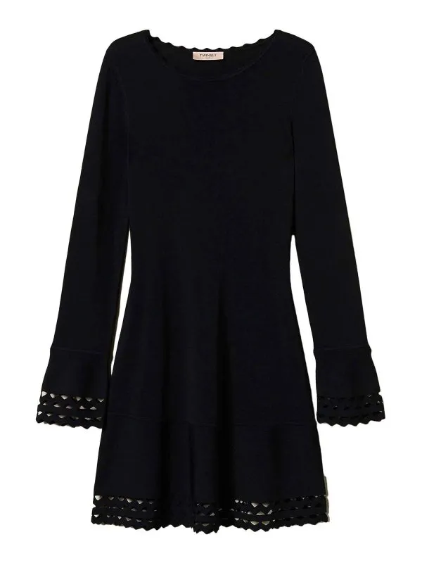 Twinset Robe Courte - Noir - Noir - Femme | 251TP305300006