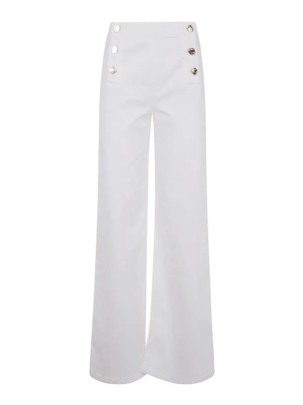 Twinset Jean Bootcut - Blanc - Blanc - Femme | 251TP259000282