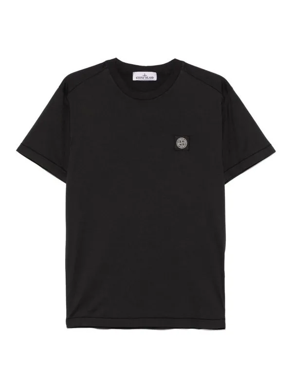 Stone Island T-Shirt - Noir - Noir - Homme | K1S152100039S0013V0029
