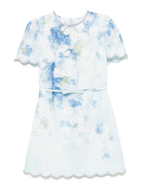 Zimmermann Robe Courte - Bleu - Bleu - Femme | 2161DR251BUF