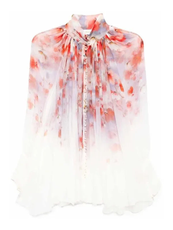 Zimmermann Blouse - Rouge - Rouge - Femme | 5768TR251SCAFLO