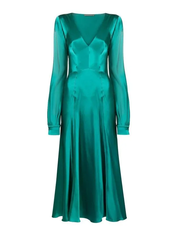 Alberta Ferretti Maxi Robe - Vert - Vert - Femme | 041466170363