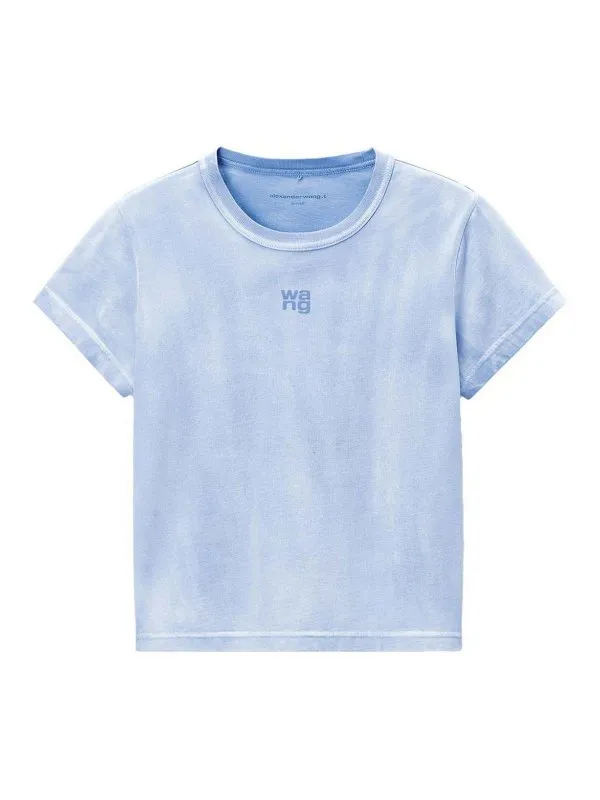 Alexander Wang Pull Col Rond - Bleu Clair - Femme | 4CC3241521450B