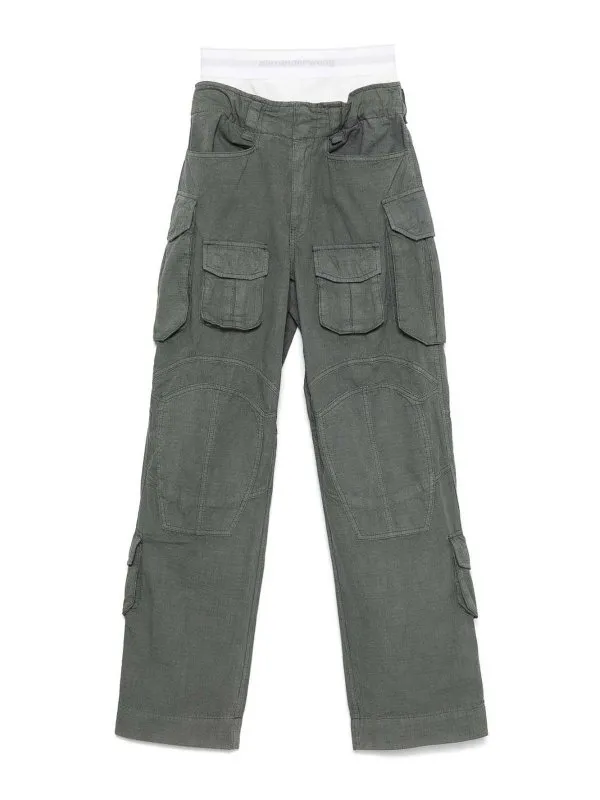 Alexander Wang Pantalons Décontractés - Vert | 4DC1254519319