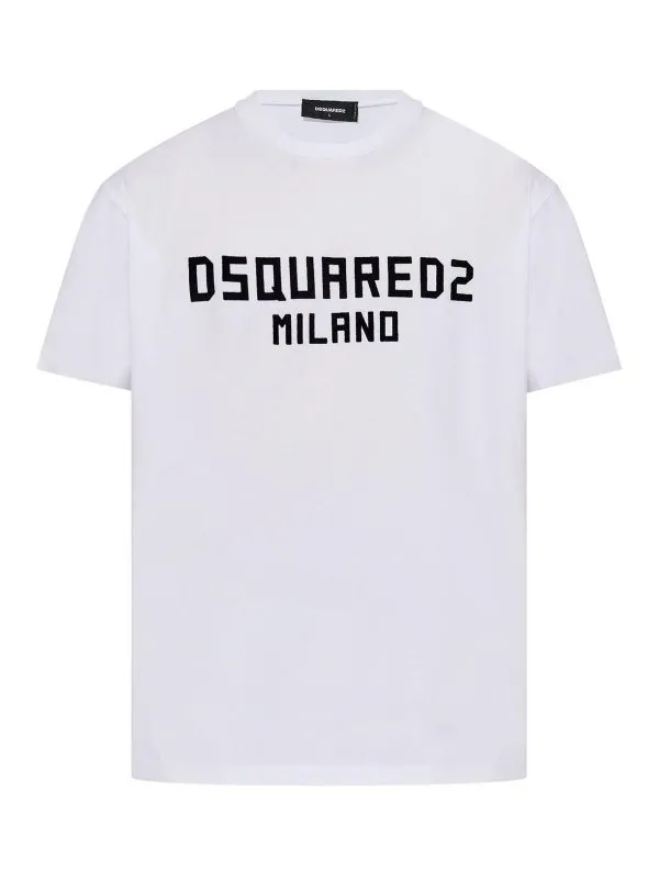 Dsquared2 Pull Col Rond - Noir - Blanc - Homme | S74GD1418D20020961