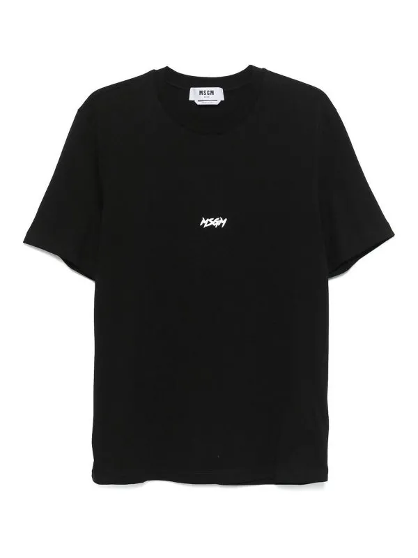 M.S.G.M. T-Shirt - Noir - Noir - Homme | 3840MM11925700299