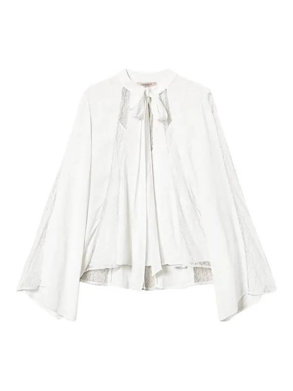 Twinset Blouse - Blanc - Blanc - Femme | 251TP241300282