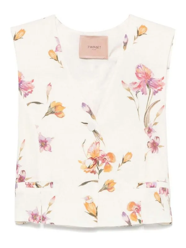 Twinset Gilet - Multicolore - Multicolore - Femme | 251TP277712329