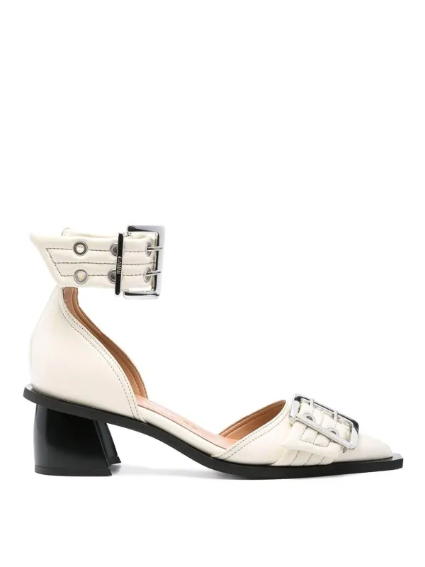 Ganni Sandales - Blanc - Blanc - Femme | S2902135 | thebs.com