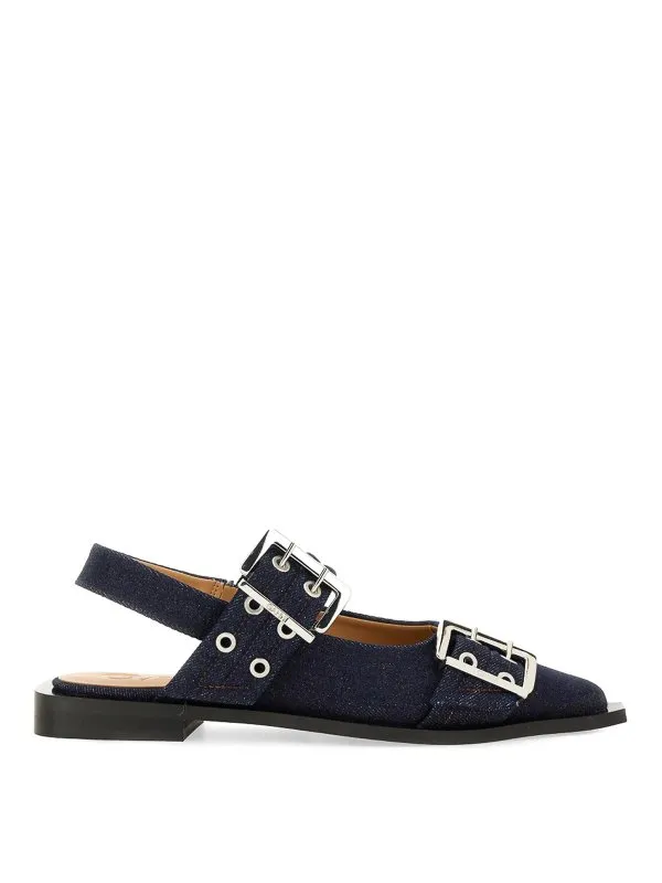 Ganni Ballerines - Foncé Délavé - Foncé Délavé | S2797642