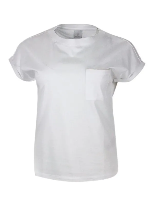 Eleventy T-Shirt - Blanc - Blanc - Femme | K80TSHI03N0190