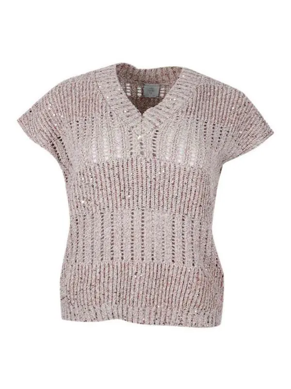 Eleventy Pull Col Rond - Couleur Chair - Femme | K86MAGK22MAG162