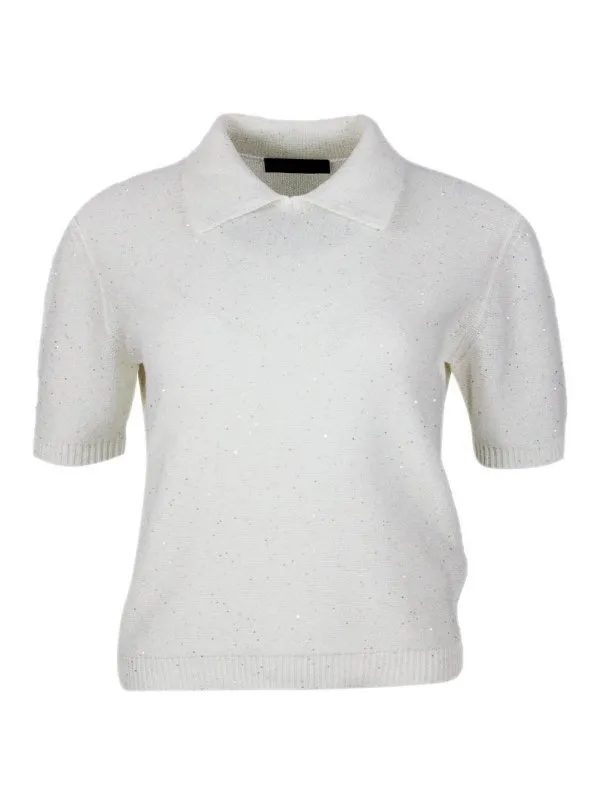 Fabiana Filippi Pull Col Rond - Crème - Femme | MAD265F004D2730142