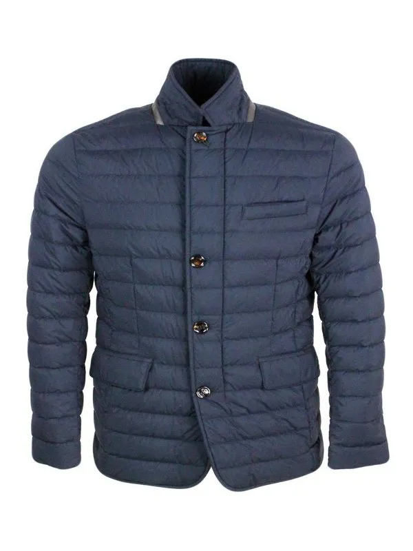 Moorer Veste Casual - Bleu - Bleu - Homme | ZAVYERS3402