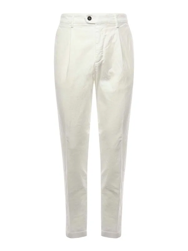 Eleventy Pantalons Décontractés - Blanc | K75PANJ05TET0K01001