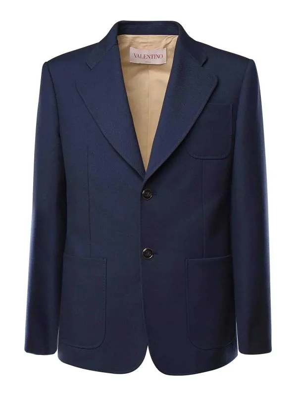 Valentino Garavani Veste Casual - Bleu - Bleu | 6V3CEG959EBD51