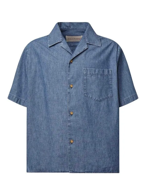 Valentino Garavani Veste Casual - Foncé Délavé | 6V3DB03LAL4558