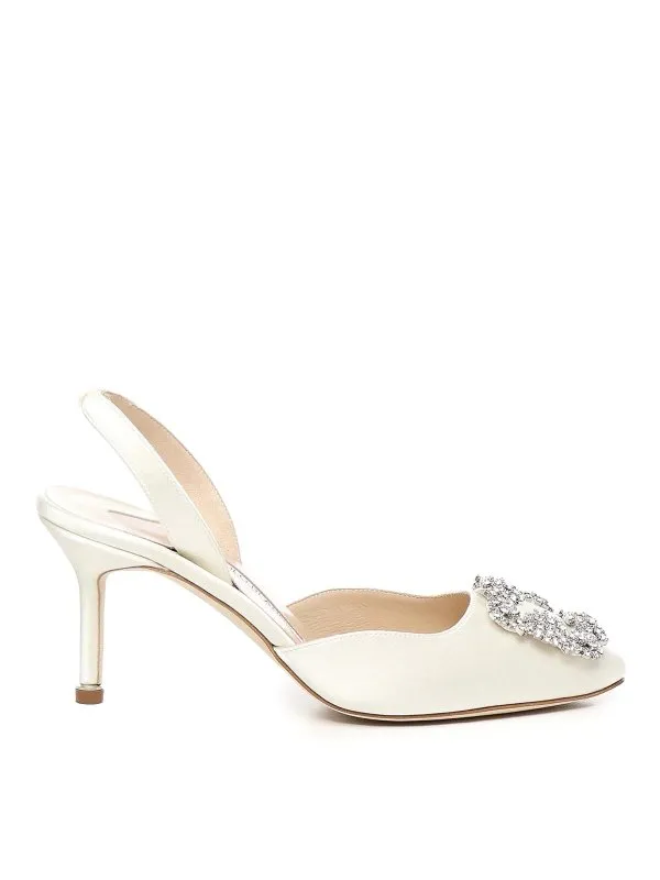 Manolo Blahnik Chaussures À Talon - Blanc - Blanc | 41906981309