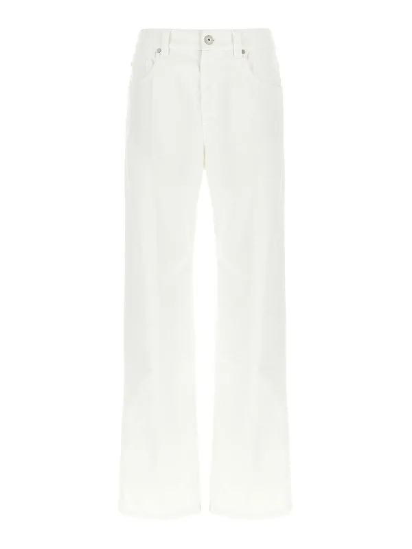 Brunello Cucinelli Jean Bootcut - Blanc - Blanc | M0H81P5568C600R