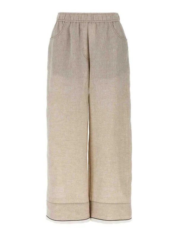 Brunello Cucinelli Pantalons Décontractés - Beige | MM633HD669C200