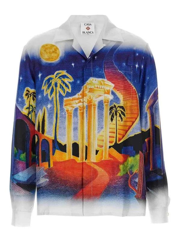 Casablanca Chemise - Multicolore | UMPS25SH00601MIDNIGHTACROPOLIS
