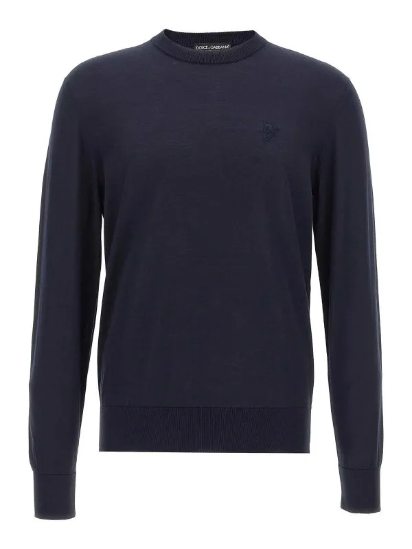 Dolce & Gabbana Pull Col Rond - Bleu - Bleu | GXX02ZJBSK3B1622