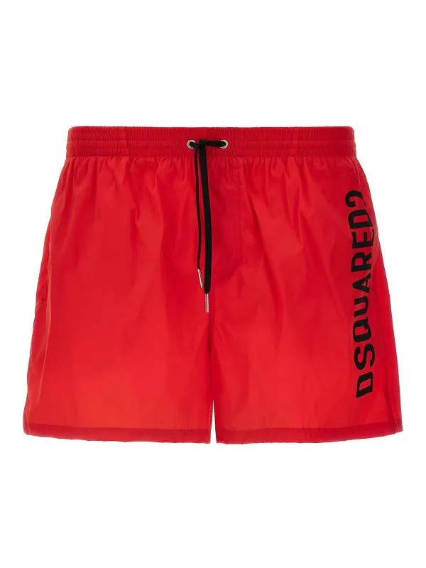 Dsquared2 Short De Bain - Rouge - Rouge - Homme | D7B646000611