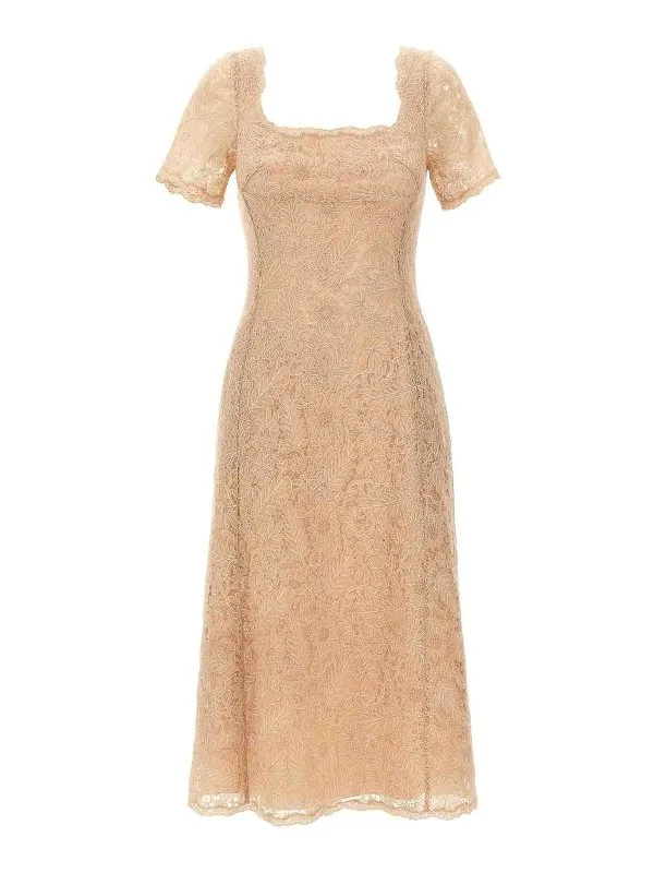 Ermanno Scervino Robe Au Genou - Couleur Chair | D462Q398OEX41314