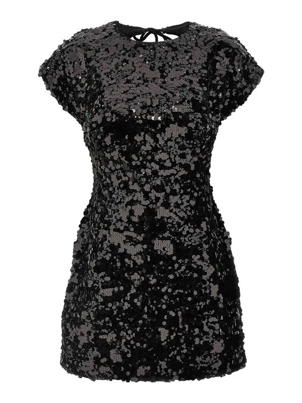 Ganni Robe Courte - Noir - Noir - Femme | T4045099 | thebs.com
