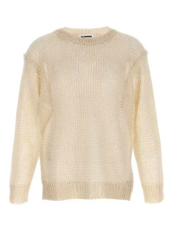 Jil Sander Pull Col Rond - Beige - Beige | J22GP0233J16135105