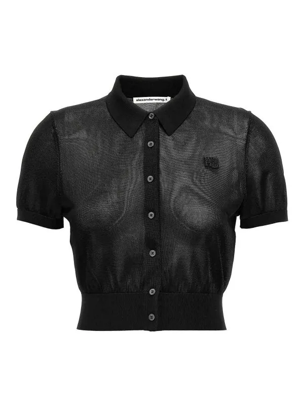 T By Alexander Wang Polo - Noir - Noir - Femme | 4KC1253077001