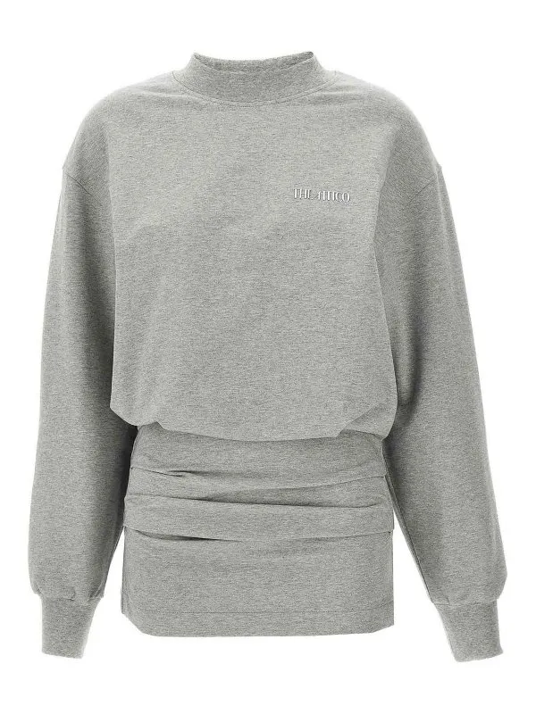The Attico Robe Courte - Gris - Gris - Femme | 250WCA00393183