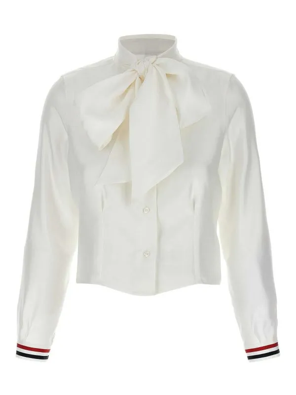 Thom Browne Chemise - Blanc - Blanc - Femme | FLL192GF0780100