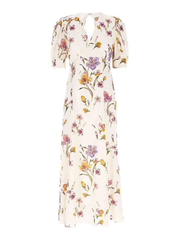 Twinset Robe Au Genou - Blanc - Blanc - Femme | 251TP277012329