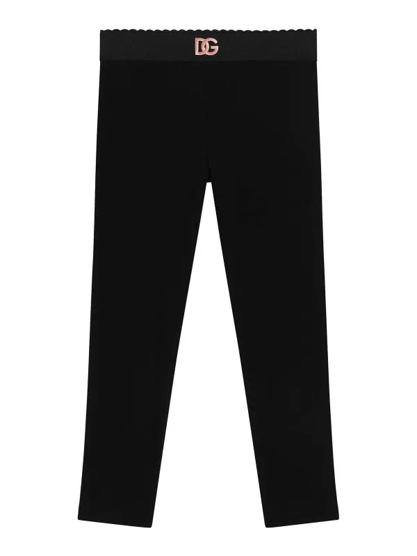 Dolce & Gabbana Jr Leggings - Noir - Noir | L5JPB8G7N9LN0000