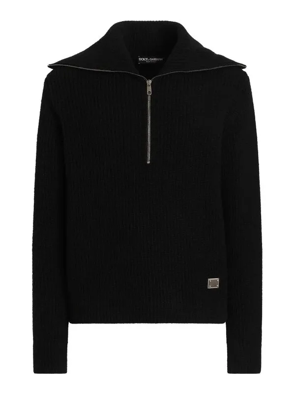 Dolce & Gabbana Pull Col Rond - Noir - Noir | GXW42TJCVWKN0000