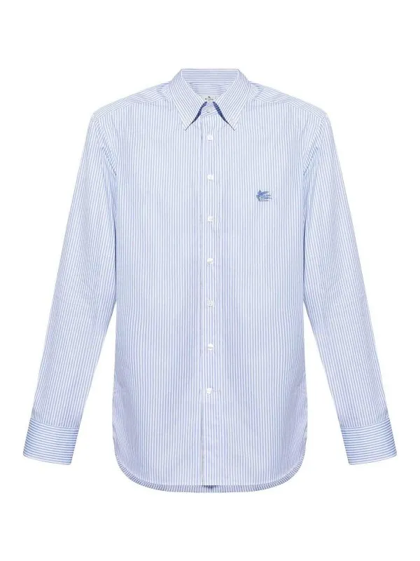 Etro Chemise - Noir - Bleu Clair - Homme | MRIB000499TR575S8460