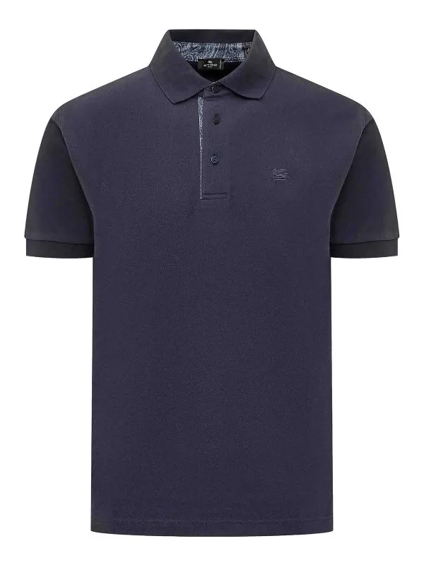 Etro Polo - Bleu - Bleu - Homme | MRMD0005AC274B0387 | thebs.com