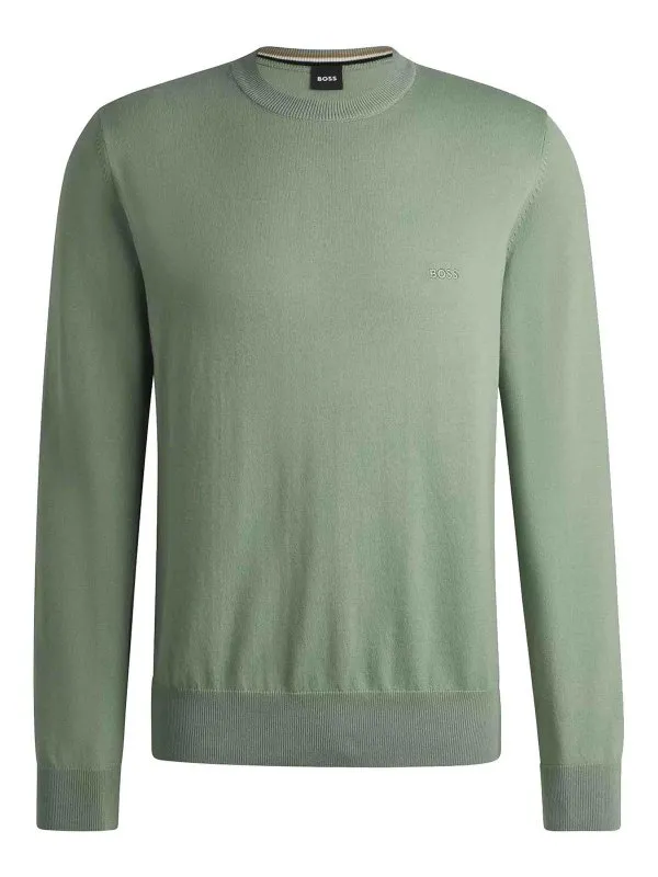 Hugo Boss Pull Col Rond - Vert - Vert - Homme | 50506023330
